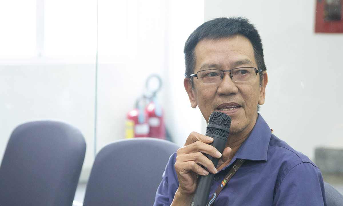 <p> Đại diện SEPG - anh Thái Quang Hy chia sẻ về các chương trình chất lượng sắp thực hiện. </p>