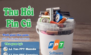 FPT Software Đà Nẵng phát động gom pin đã qua sử dụng