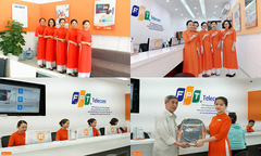 Giao dịch viên FPT Telecom xinh đẹp trong đồng phục mới