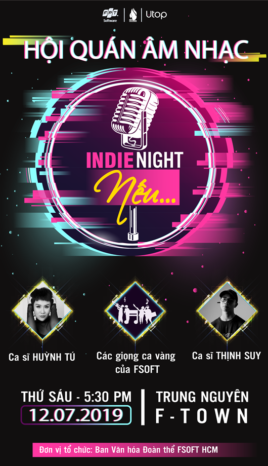 Poster của Indie Night. Ảnh: BTC.