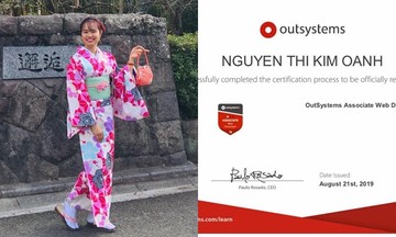 Nữ nhân viên đầu tiên của FPT Japan sở hữu chứng chỉ OutSystems