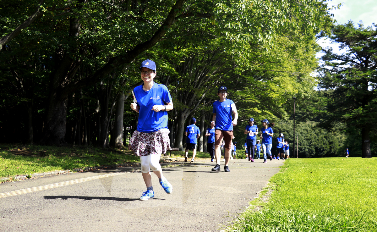 <p style="text-align:justify;"> Tại Tokyo, hơn 100 vận động viên sải bước tại công viên Negishi-shinrin, thành phố Yokohama, Nhật Bản. </p>