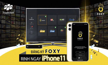 Trúng iPhone 11 khi đăng ký Foxy