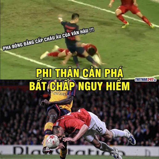  Pha cứu bóng của Đoàn Văn Hậu ở phút thứ 81 được ví von với huyền thoại Man Utd - Nemanja Vidic.