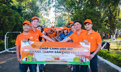 Phố núi Gia Lai rộn ràng ngày khánh thành sân chơi cho trẻ em