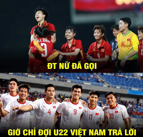 <p> Giờ chỉ còn chờ U22 Việt Nam hoàn thành cú đúp vàng ở môn bóng đá.</p>