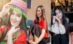 Nhan sắc nữ sinh đăng quang Nét đẹp qua ống kính