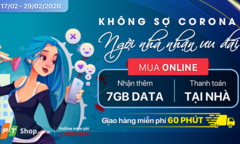 FPT Shop tặng 7GB cho khách mua hàng online mùa Covid-19