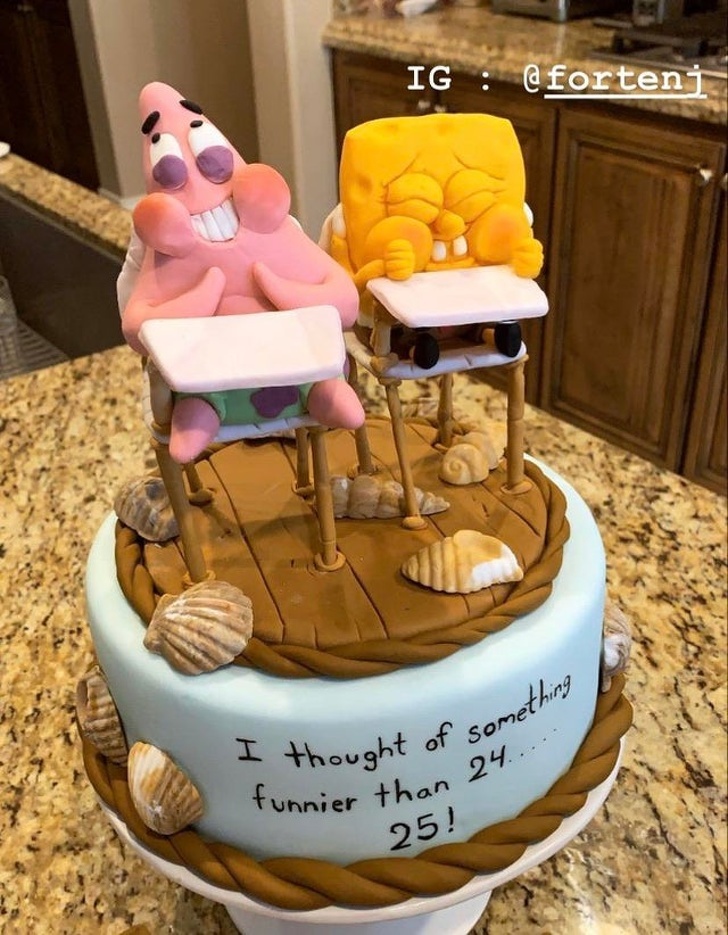 <p> Hôm qua là sinh nhật tôi 25 tuổi. Chồng tôi là thợ làm bánh ngọt và anh ấy làm tặng tôi chiếc bánh này.</p>