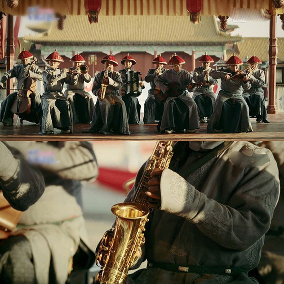 <p> Trong một phân cảnh, đoàn làm phim cho kèn Saxophone "xuyên không" cả trăm năm về thời đại Càn Long từ năm 1735 - 1796 trong khi dụng cụ âm nhạc này lại được phát minh ra năm 1840.</p>