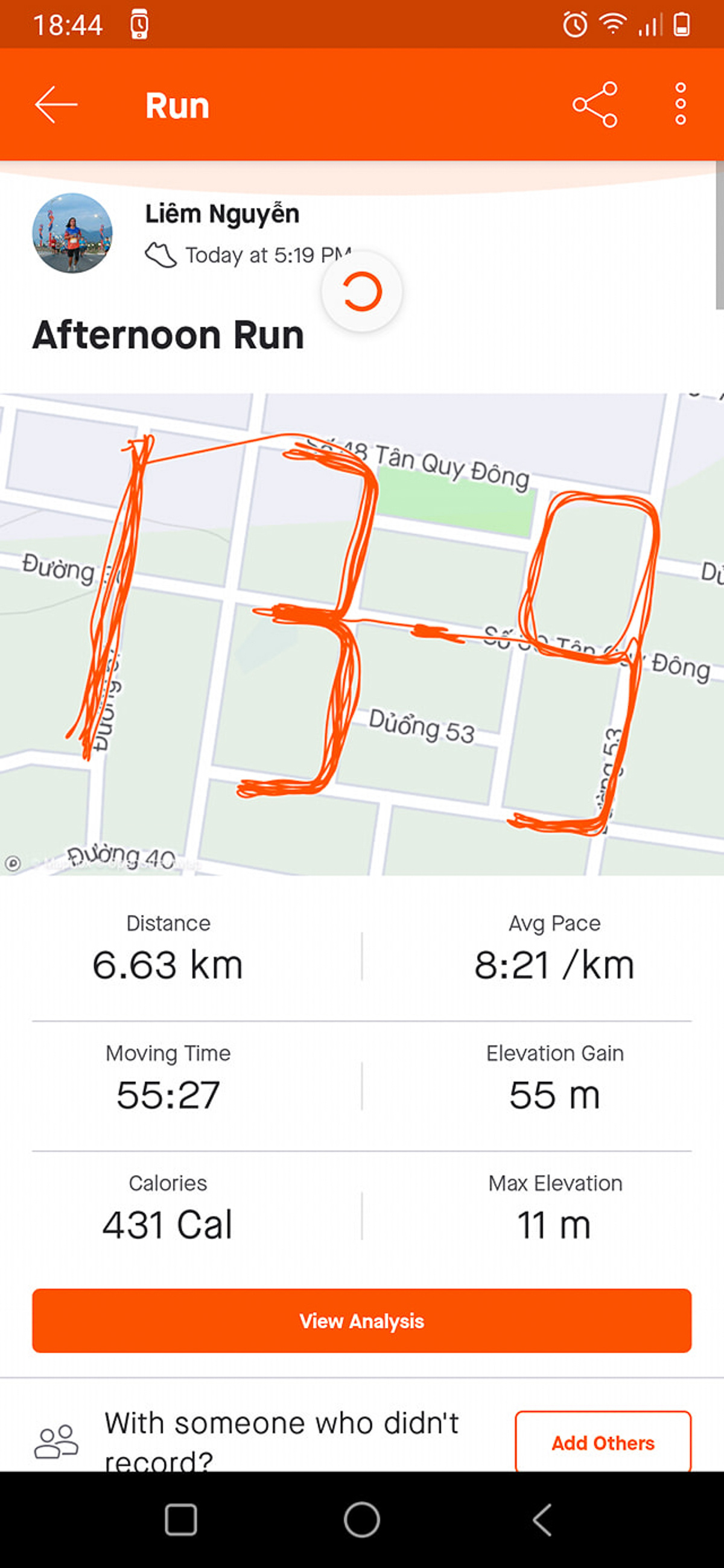 <p> Anh Nguyễn Thanh Liêm - Synnex FPT có bài dự thi đúng chuẩn 'runner nhà F'. Anh là một gương mặt không xa lạ trong giới chạy FPT. Gần đây nhất, anh tham dự VnExpress Marathon Quy Nhơn 2020 ở cự ly 21 km.</p>
