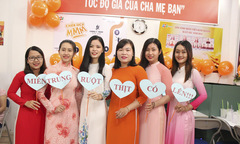 Phái đẹp nhà Viễn thông diện áo dài, hướng về miền Trung