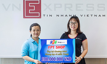 FPT Shop ủng hộ miền Trung qua Quỹ Hy vọng