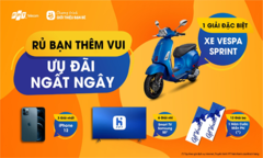 ‘Rủ’ bạn dùng Internet FPT trúng siêu quà xe Vespa cùng iPhone 12