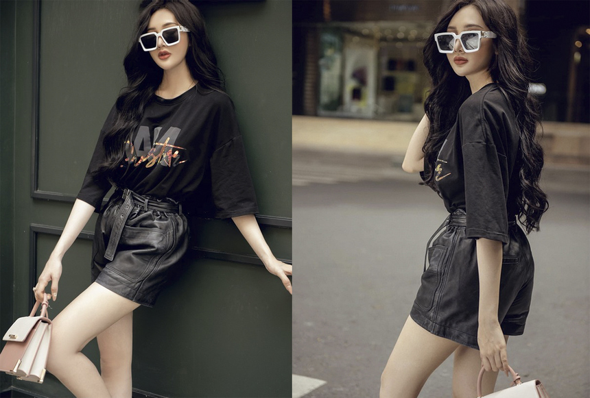 <p class="Normal" style="text-align:justify;"> Trong hình ảnh khác, Quỳnh Như đầy cá tính với phong cách streetstyle. Quỳnh Như hiện là gương mặt đại diện khá quen thuộc với nhiều nhãn hàng nổi tiếng.</p>