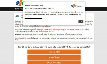 FPT Telecom cảnh báo thủ đoạn lừa đảo thông qua website giả mạo