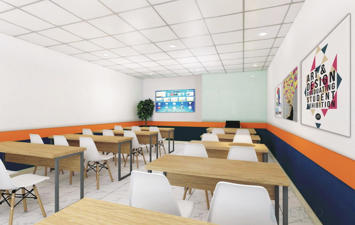 <p class="Normal"> Các phòng học được thiết kế hiện đại, tạo cảm giác thoải mái. Nhà trường cũng có những phòng học cỡ lớn, kích thích khả năng sáng tạo và tăng tương tác giữa sinh viên - giảng viên.</p>