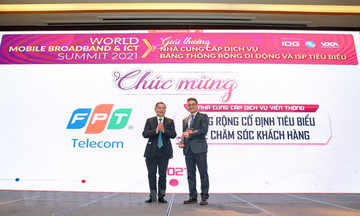 FPT Telecom nhận giải 'Nhà cung cấp dịch vụ viễn thông tiêu biểu’