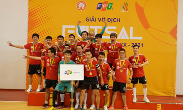 Khoảnh khắc FPT Software đăng quang ngôi Vô địch Futsal FPT lần thứ 20