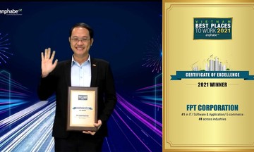 FPT được vinh danh Nơi làm việc tốt nhất ngành CNTT lần thứ 2 liên tiếp