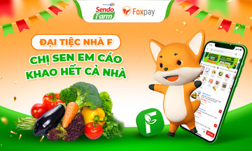 Foxpay bắt tay Sendo Farm, người F được giảm 50% khi mua thực phẩm