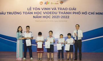 VioEdu tôn vinh và trao giải Đấu trường Toán học TP HCM