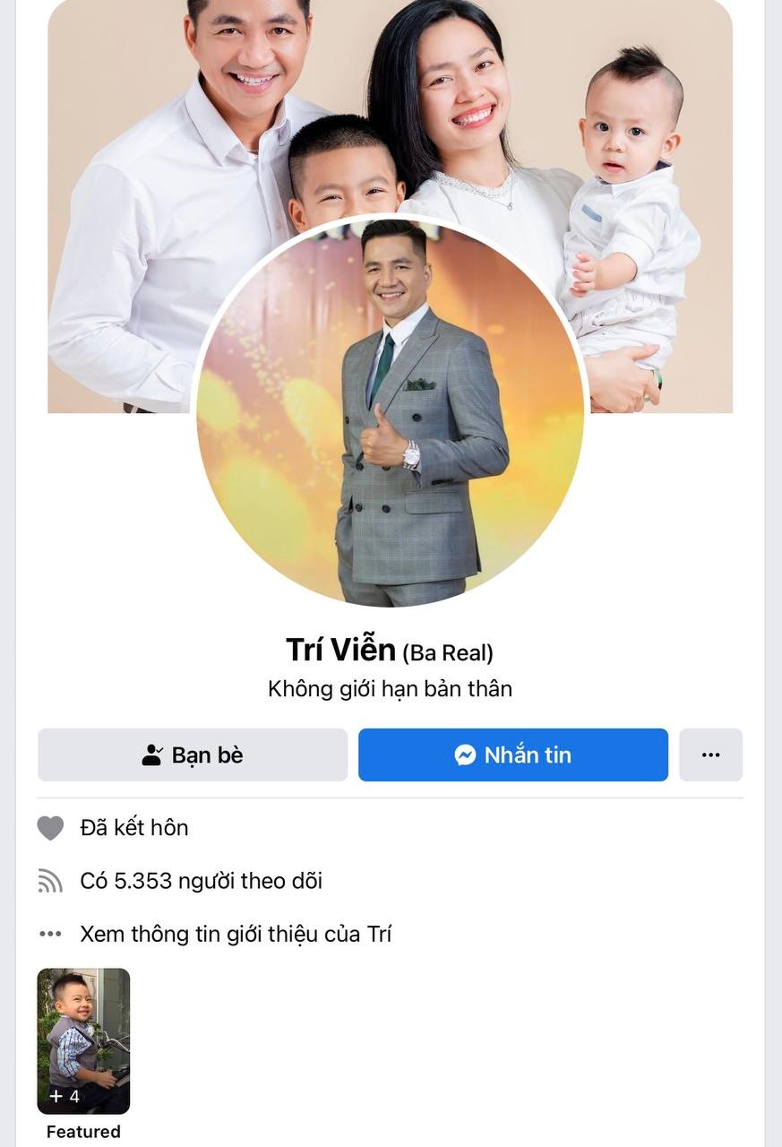 <p> MC Trí Viễn (tên thật Nguyễn Thanh Viễn, FPT Play) có hơn 5.000 người theo dõi trên Facebook. Tại mạng xã hội này, anh chia sẻ về cuộc sống, gia đình, công việc MC của mình cũng như những đam mê khác như bóng đá, bida, chơi xe...</p>