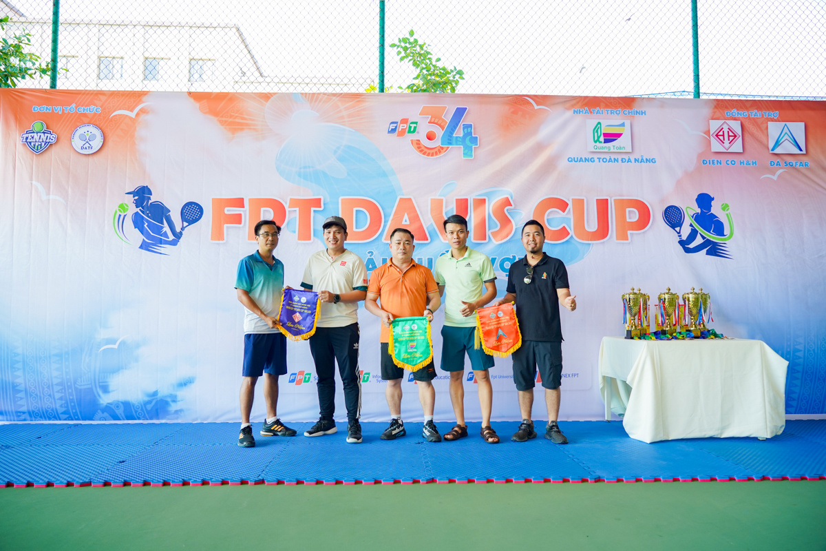 <p> FPT Davis Cup cũng nhận được nhiều sự đồng hành của các đối tác FPT, các công ty CNTT trên địa bàn thành phố Đà Nẵng. Góp phần nâng tầm giải thưởng, đưa phong trào tennis ngày càng chuyên nghiệp.</p>