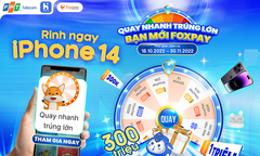 Khách hàng có cơ hội nhận iPhone 14 khi liên kết tài khoản Foxpay với Hi FPT