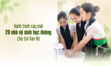 Quỹ nhà F xây mới 20 nhà vệ sinh cho trẻ em Sơn La