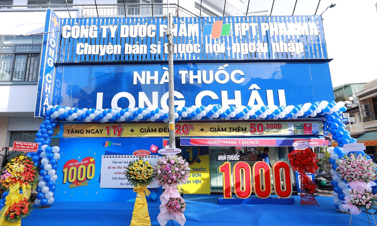 FPT Long Châu cán mốc 1.000 nhà thuốc, vượt kế hoạch mở rộng năm 2022