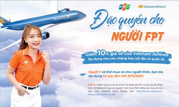 Đặc quyền cho người FPT: Giảm 10% giá vé tất cả chặng bay của Vietnam Airlines