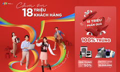 Tri ân khách hàng, FPT Shop tung khuyến mãi 100% chơi là trúng