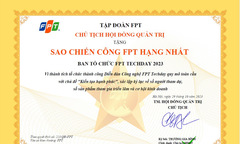 Ba tập thể nhận Sao FPT