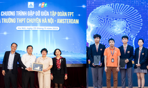 FPT gặp gỡ, trao đổi với Trường THPT Chuyên Hà Nội - Amsterdam và PTLC Olympia