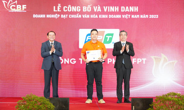 FPT được vinh danh ‘Doanh nghiệp đạt chuẩn văn hóa kinh doanh Việt Nam’
