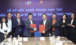 FPT và Vingroup ký thỏa thuận hợp tác thúc đẩy chuyển đổi xanh toàn diện