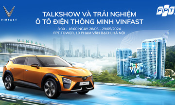 Trải nghiệm xe điện VinFast, nhận quà giá trị tại FPT Tower