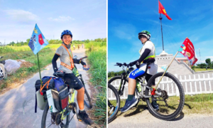 FSmall đạp xe xuyên Việt chung tay Quỹ Hy vọng xây nhà vệ sinh vùng cao