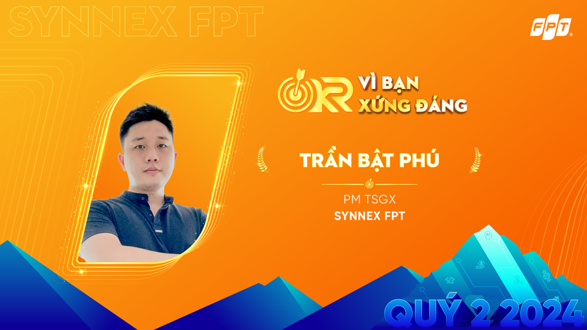 <p class="Normal"> <strong>Anh Trần Bật Phú, Quản lý sản phẩm tại TSGX &lpar;Synnex FPT&rpar;</strong>, đã thể hiện xuất sắc trong việc đạt và vượt các chỉ tiêu OKR được giao trong quý II. Với mục tiêu đảm bảo hàng hóa đủ để đạt mục tiêu quý II và giảm tỷ lệ hàng tồn kho quá 60 ngày, anh Phú và team đã nỗ lực không ngừng để đạt được những kết quả ấn tượng.</p> <p class="Normal"> Trong bối cảnh thị trường đầy thách thức, anh Phú đã thành công trong việc giành quyền phân phối trong chuỗi kênh đang bị đối thủ nắm giữ. Điều này không chỉ giúp Synnex FPT tăng cường vị thế cạnh tranh mà còn thúc đẩy tăng trưởng doanh thu mạnh mẽ. Doanh số quý II/2024 đã hoàn thành 138% so với kế hoạch ban đầu, hoàn thành 125% kế hoạch nửa đầu năm, tăng trưởng 120% so với cùng kỳ năm ngoái, thể hiện khả năng quản lý xuất sắc của anh Phú trong việc nắm bắt cơ hội và tối ưu hóa hiệu quả kinh doanh.</p> <p class="Normal"> Để đạt được những thành tích nổi bật trên, anh Phú đã tập trung triển khai các chiến lược nổi bật như nắm rõ sản phẩm, theo sát hàng hóa, và làm việc chặt chẽ với các đối tác để đảm bảo hàng hóa luôn sẵn sàng. Anh cũng tích cực theo dõi và bám sát các chương trình bán hàng, đảm bảo chúng được triển khai đúng thời gian và đầy đủ, từ đó tăng tỷ lệ thành công của các dự án.</p> <p class="Normal"> Anh Nguyễn Trọng Phước – Giám đốc Kinh doanh TSGX đánh giá anh Phú là một “người dẫn đường” với tinh thần máu lửa, trách nhiệm cao, và khả năng xử lý công việc nhanh chóng, khoa học. Đặc biệt, những thành tích kinh doanh kể trên không chỉ khẳng định vai trò quan trọng của anh Phú trong việc góp phần đưa Synnex FPT tiến lên, mà còn là tấm gương sáng cho toàn đội ngũ.</p>