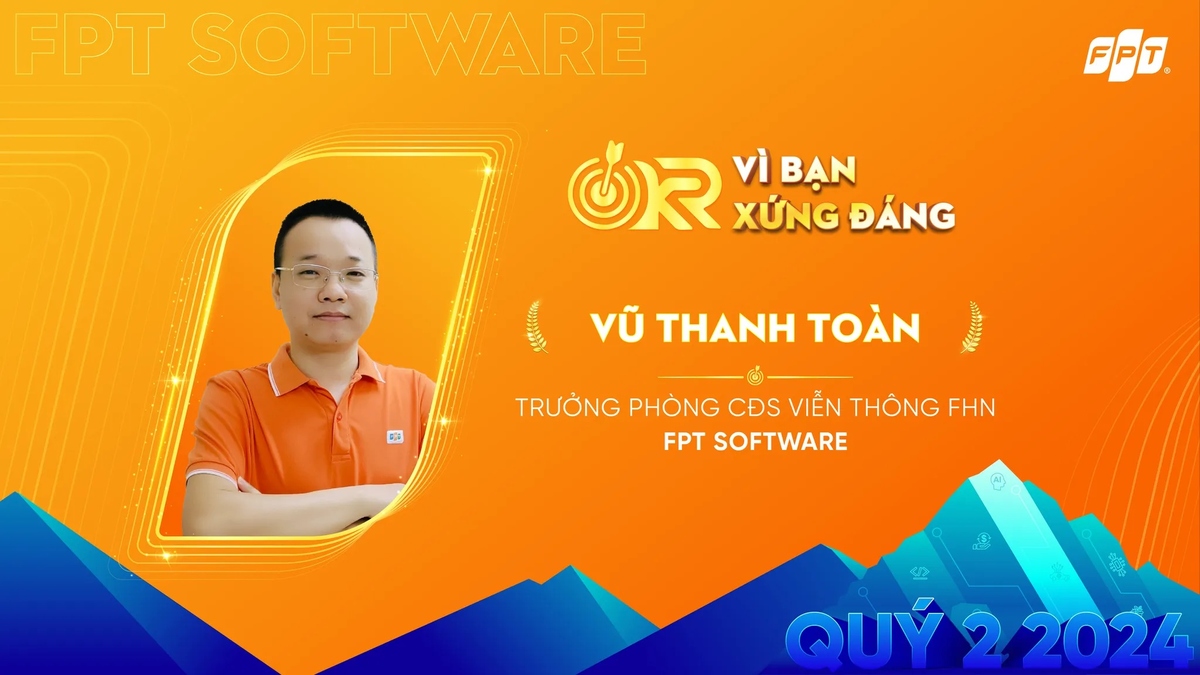 <p class="Normal"> <strong>Anh Vũ Thanh Toàn, Trưởng phòng Digital Transformation in Telecommunications tại FPT Software</strong>, đã đạt được những thành tích xuất sắc trong quý II năm 2024, khi dẫn dắt chiến lược "All in leading Telecoms" với mục tiêu mang lại sự tăng trưởng mạnh mẽ cho mảng viễn thông của công ty. Trong bối cảnh thị trường khó khăn và yêu cầu ngày càng cao từ khách hàng, đặc biệt là với những khách hàng mới như SK C&C, anh Toàn đã nỗ lực vượt qua thách thức và ghi nhận những kết quả ấn tượng.</p> <p class="Normal"> Anh Toàn đã tiến hành triển khai PoC cho khách hàng viễn thông, đạt 50% so với mục tiêu đề ra. Bên cạnh đó, anh không chỉ đáp ứng mà còn vượt xa mong đợi khi trình bày các đề xuất viễn thông tới 3 OBs, đạt 400% so với mục tiêu. Dù chỉ hoàn thành 50% so với mục tiêu 199 headcounts/ nhân sự với khách hàng SK C&C &lpar;kết quả thực tế: tăng từ 96 lên 155 headcounts/nhân sự&rpar;, nhưng anh Toàn vẫn góp phần khẳng định vị thế của FPT Software trong việc cung cấp giải pháp viễn thông cho các khách hàng toàn cầu.</p> <p class="Normal"> Ngoài việc giúp tăng số lượng headcounts/nhân sự trong quý II, phát triển thêm các khách hàng mới trong lĩnh vực viễn thông &lpar;Telco&rpar;, anh Toàn đã trực tiếp tham gia dự án với vai trò DM, hỗ trợ các thị trường nước ngoài để xây dựng lòng tin từ khách hàng. Sự nhiệt huyết và tinh thần lăn xả vào dự án của anh đã mang lại thành công và mở ra cơ hội phát triển bền vững cho FPT Software trong ngành viễn thông.</p>