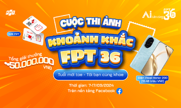 Tham gia check-in ‘Khoảnh khắc FPT 36’ trên Facebook, nhận giải thưởng 50 triệu đồng