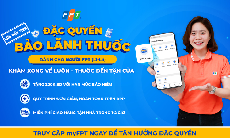 Lần đầu triển khai ‘Đặc quyền bảo lãnh thuốc’ trên myFPT cho CBNV