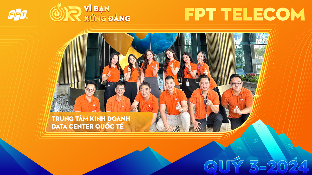 <p class="Normal" style="text-align:justify;"> Trong quý III, Trung tâm Kinh doanh Data Center Quốc tế &lpar;FPT Telecom&rpar; đã ghi nhận kết quả vượt trội mặc dù đối mặt với nhiều thách thức. Dù gặp khó khăn về tài nguyên khi các trung tâm dữ liệu ở Hà Nội và TP HCM không đủ đáp ứng nhu cầu lớn và việc cáp biển bị đứt, Trung tâm vẫn hoàn thành mục tiêu tham gia ít nhất 2 sự kiện quốc tế.</p> <p class="Normal" style="text-align:justify;"> Để đạt được thành công, đơn vị đã triển khai các giải pháp sáng tạo như tìm kiếm hướng cáp mới và hợp tác với đối tác xuyên biên giới. Đội ngũ cũng tận dụng tối đa các thế mạnh sẵn có của công ty, thuyết phục khách hàng sử dụng dịch vụ của FPT. Bên cạnh đó, việc mua offnet các hàng mục không có tài nguyên và kết hợp với tài nguyên của FPT đã giúp cung cấp các giải pháp hiệu quả, đáp ứng yêu cầu khắt khe của khách hàng, qua đó mở rộng thị trường quốc tế thành công.</p>