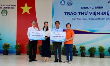 FPT và Bộ KH&CN tặng thư viện điện tử cho học sinh Cần Thơ