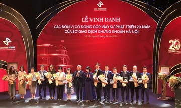 FPT được vinh danh tại lễ kỷ niệm 20 năm thành lập Sở Giao dịch Chứng khoán Hà Nội