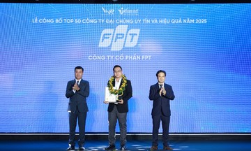 Lần đầu vượt các ngân hàng lớn, FPT đứng đầu Top 50 Công ty đại chúng uy tín và hiệu quả nhất Việt Nam 2025