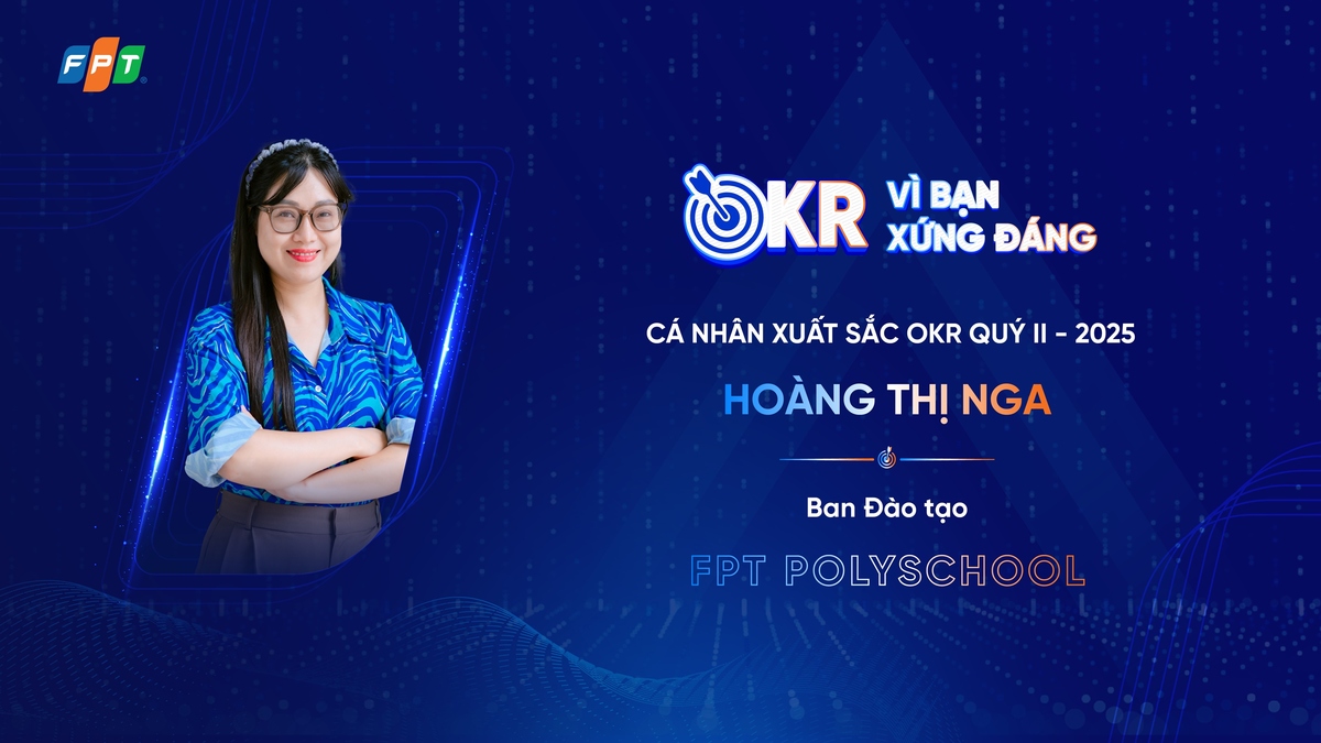<p class="Normal" style="text-align:justify;"> <strong>Hoàng Thị Nga - Chủ nhiệm bộ môn, Ban Đào tạo FPT Polytechnic</strong> đặt mục tiêu gia tăng trải nghiệm cho sinh viên FPT PolySchool qua các cuộc thi quốc tế. Việc tìm cuộc thi phù hợp, triển khai đồng thời ở nhiều cơ sở và tìm giáo viên giỏi chuyên môn lẫn tiếng Anh chuyên ngành là bài toán khó mà chị phải đối mặt giải quyết.</p> <p class="Normal" style="text-align:justify;"> Với chiến lược phân công nhóm “core” theo dõi, chọn lọc cuộc thi, bồi dưỡng giáo viên Toán - Lý và xây dựng học liệu chung, chị Nga đã mang về những thành tích ấn tượng: cuộc thi “Học tập theo tấm gương, phong cách Hồ Chí Minh” thu hút 3.100 sinh viên tham gia và đưa PolySchool đạt vị trí ấn tượng trên bảng xếp hạng &lpar;hạng 18/100 trường&rpar;; sinh viên giành 25 huy chương các loại tại các kỳ thi quốc gia và quốc tế như STEM, ORC Robot, HKIMO, FISO, WYMO... Phong trào thi đua lan tỏa đến cả cơ sở khác, nâng cao kỹ năng, cọ xát thực tế và khẳng định năng lực sinh viên FPT PolySchool trên đấu trường quốc tế.</p>