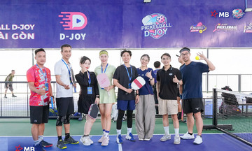Các vợt thủ FPT du đấu tại giải Pickleball D-Joy Tour