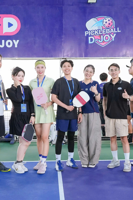 Các vợt thủ FPT du đấu tại giải Pickleball D-Joy Tour